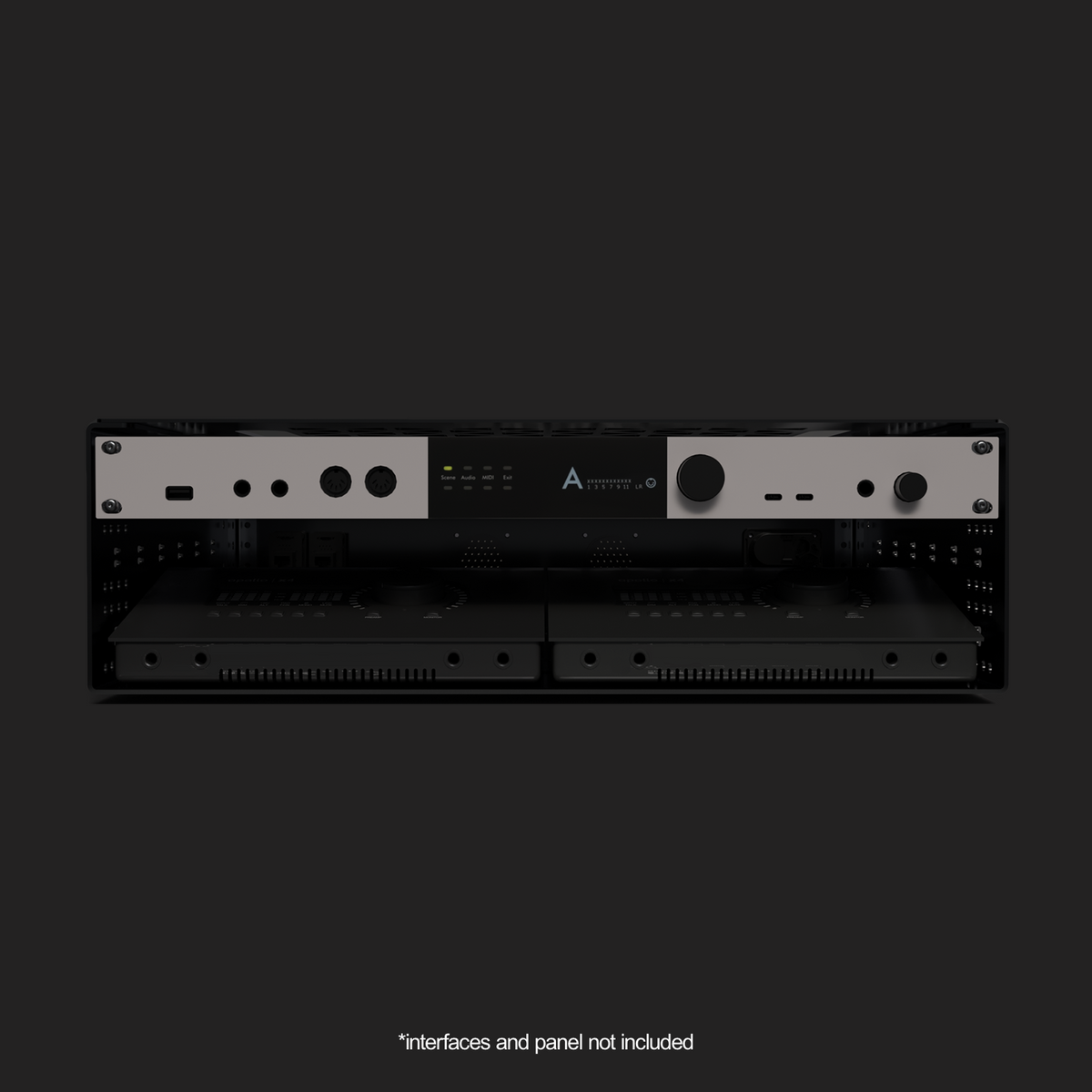 3RU Aluminum rack mount frame designed for Ableton Operators, Musical Directors, audio engineers or light engineers to carry electronic equipment such as audio interfaces for live touring