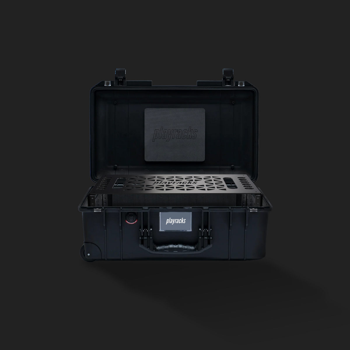 3RU Aluminum rack mount frame designed for Ableton Operators, Musical Directors, audio engineers or light engineers to carry electronic equipment such as audio interfaces for live touring